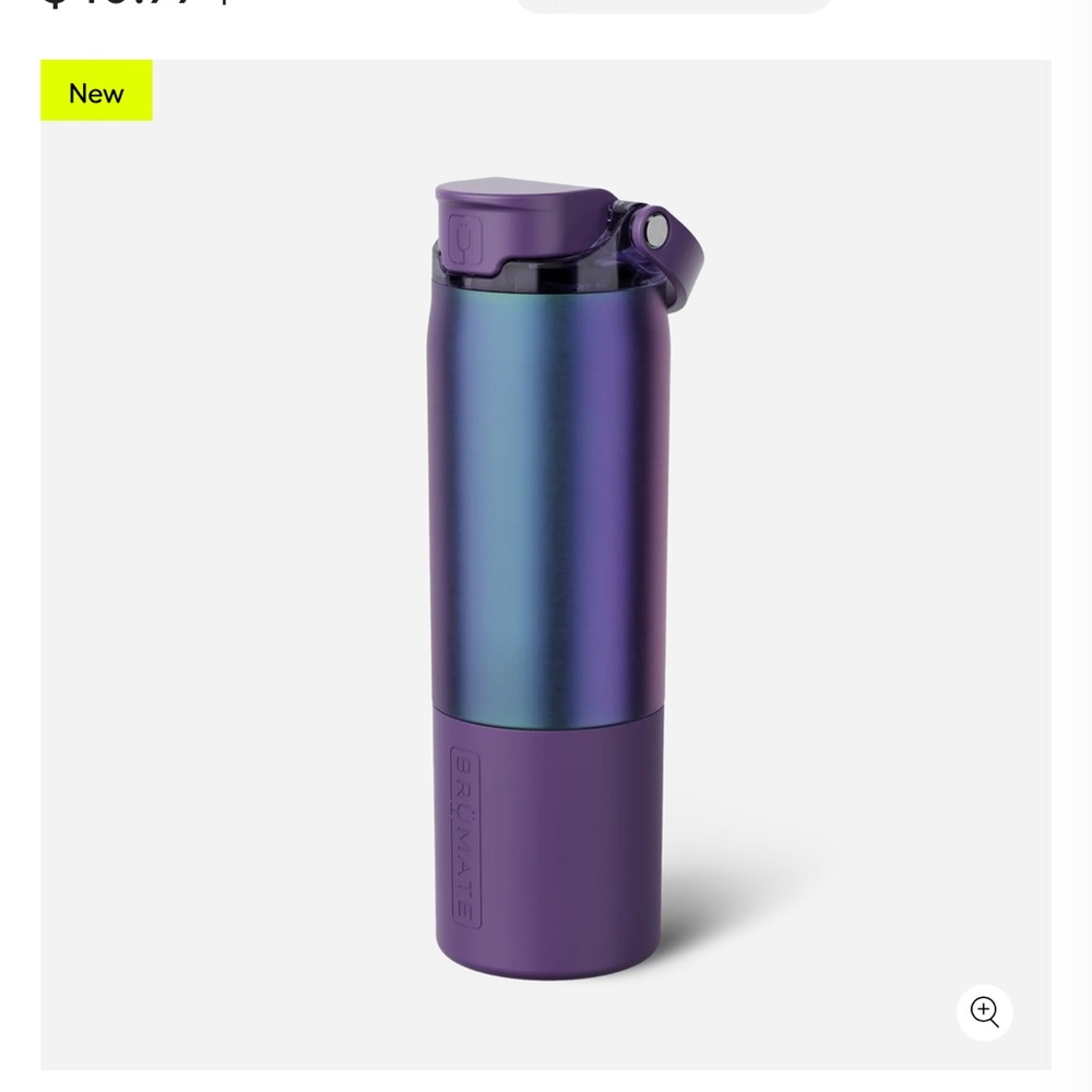 BrüMate Purple Stainless Steel Water Bottle